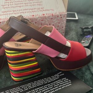 Brand New just out of the box to photograph. John Fluevog Sandles. Sz. 11.